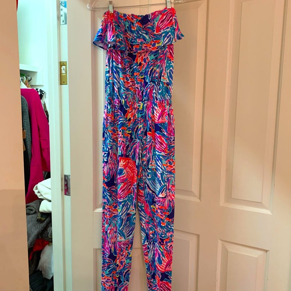 Lilly Pulitzer Strapless Jumpsuit XS